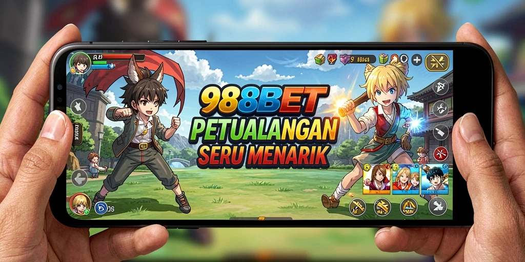 Screenshot gameplay 988BET menampilkan aksi seru dengan karakter Anime.