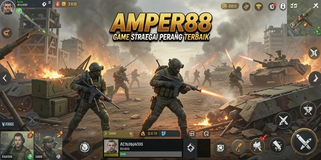 Tampilan gameplay AMPER88 yang menantang dan seru.