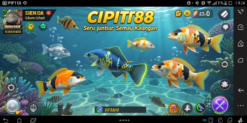 Tampilan menarik dari gameplay Tembak Ikan di CIPIT88.