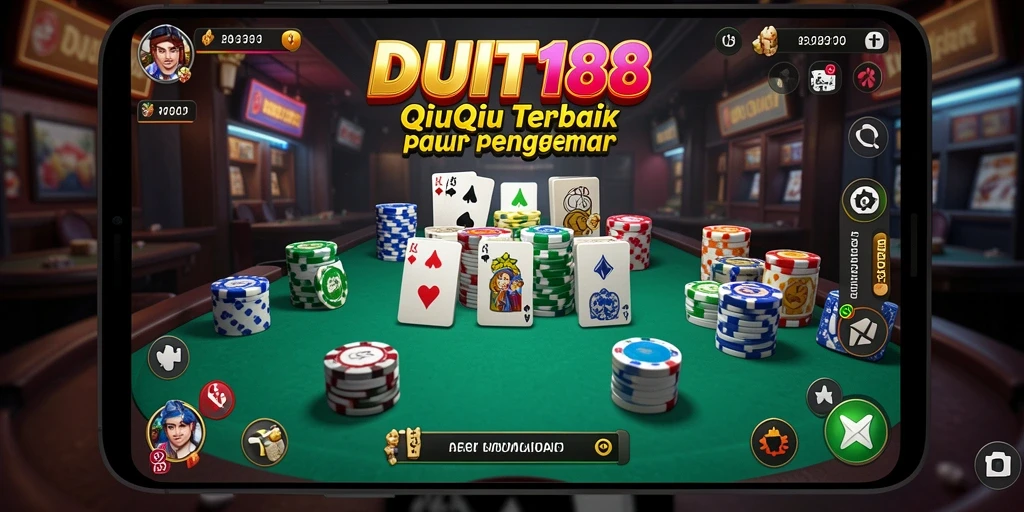Tampilan menarik dari gameplay QiuQiu di DUIT188.
