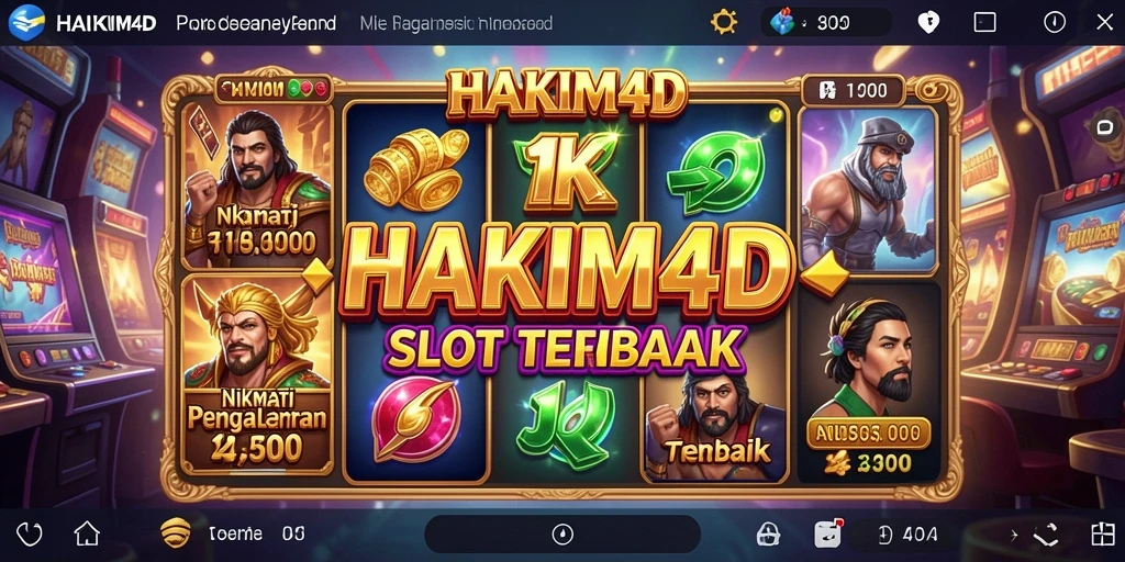 Tampilan menarik gameplay slot di HAKIM4D yang seru.