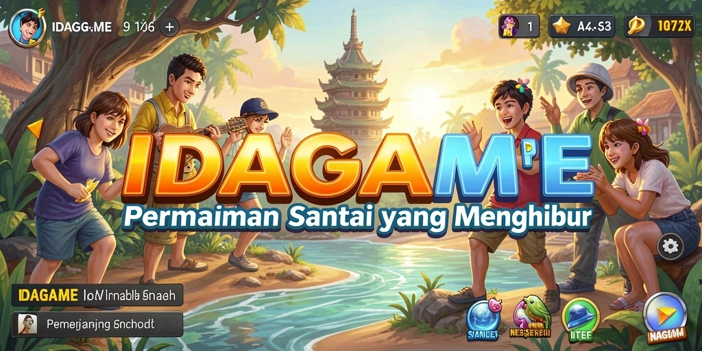 Tampilan gameplay yang seru dan menghibur dalam IDAGAME.