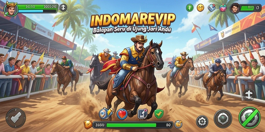 Tampilan gameplay balap yang mendebarkan di INDOMAREVIP.