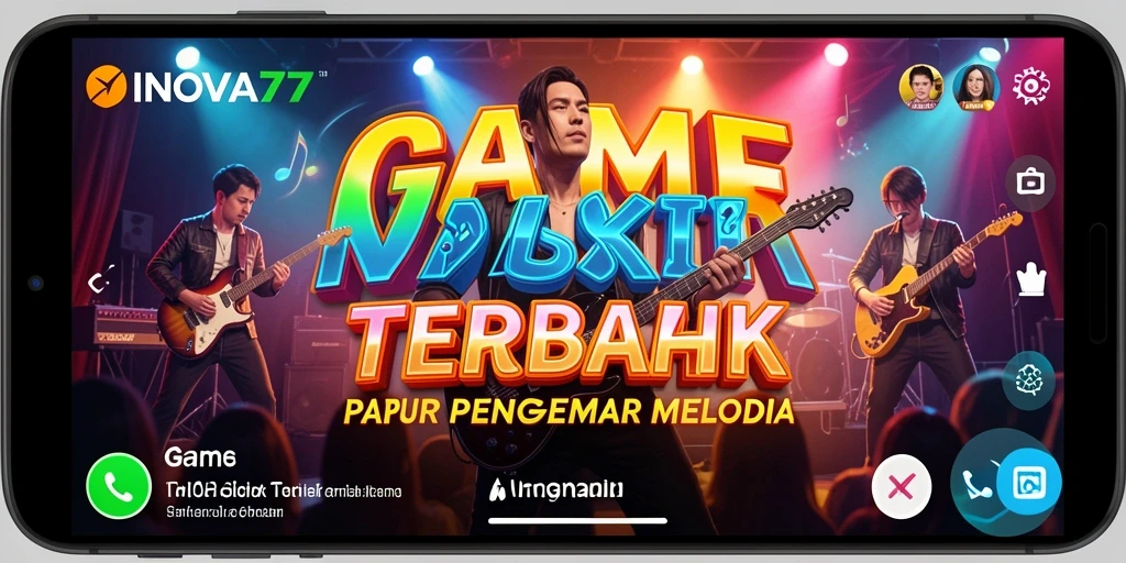 Tangkapan layar gameplay INOVA77 yang menampilkan pengalaman musik yang mendebarkan.