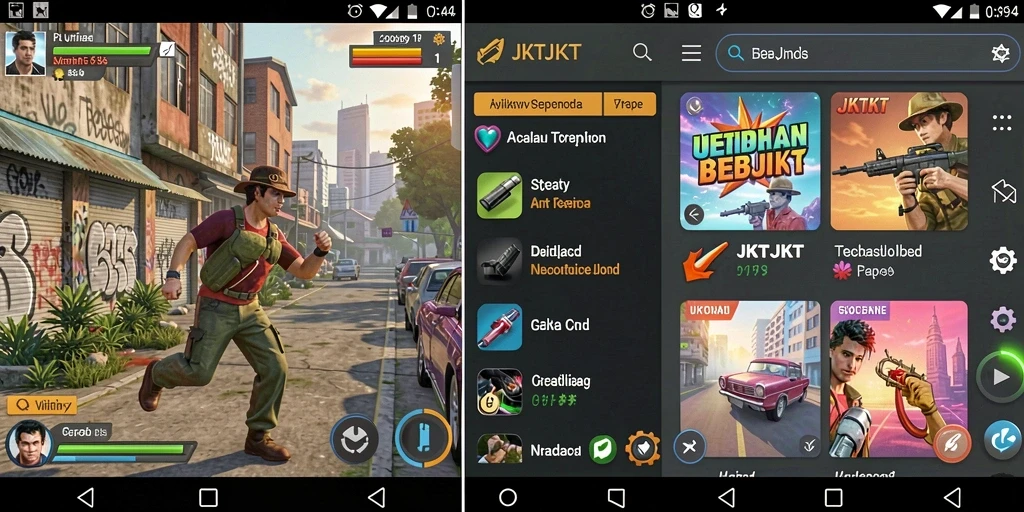 Tampilan utama JKTJKT dengan fitur utilitas lengkap.