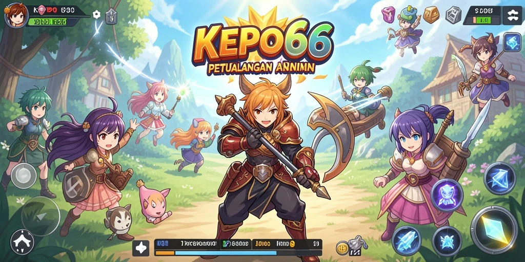 Tampilan screenshot KEPO66 menampilkan pertempuran seru dalam dunia Anime.