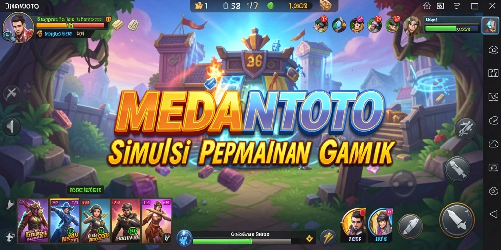 Tampilan gameplay menarik di MEDANTOTO dengan berbagai pilihan simulasi.