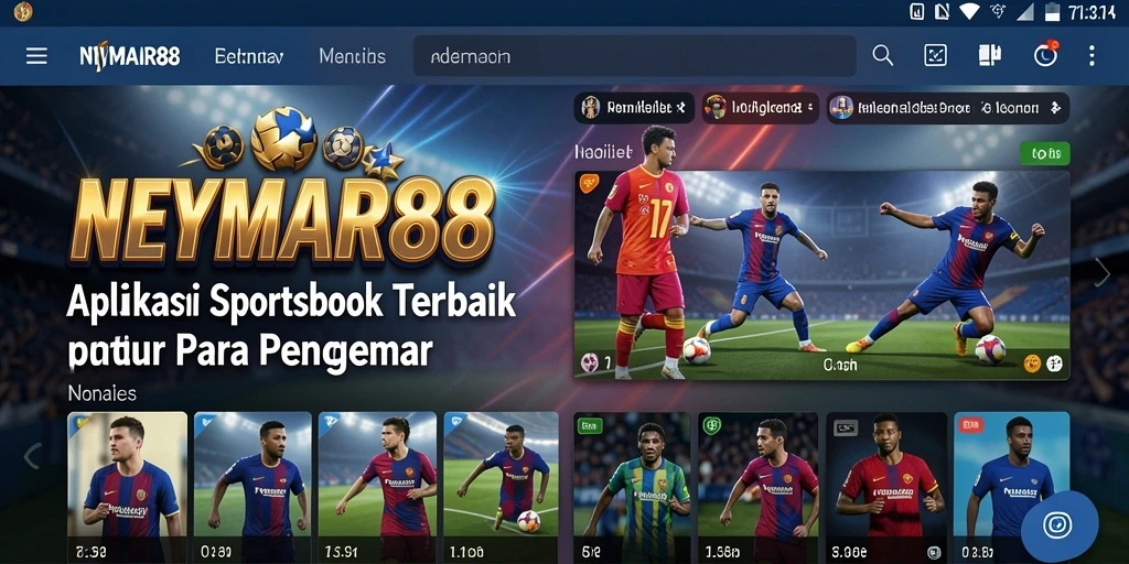 Tampilan gameplay sportsbook NEYMAR88 yang menarik dan interaktif.