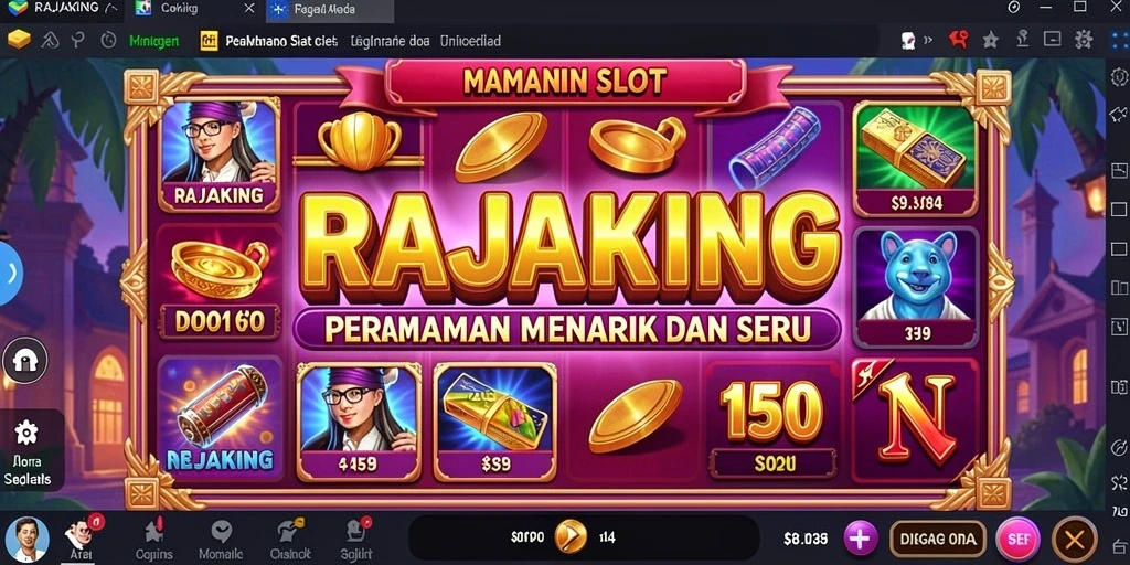 Tampilan gameplay Slot yang seru dan interaktif di RAJAKING.