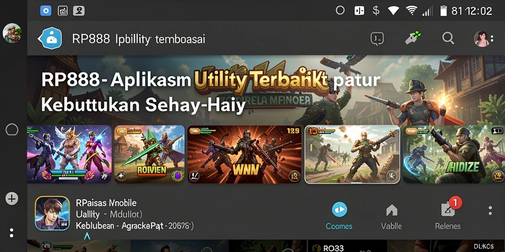 Screenshot RP888 menampilkan antarmuka aplikasi Utility yang intuitif dan menarik.