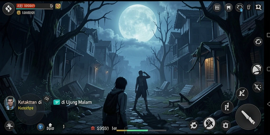 Screenshot menampilkan suasana mencekam dari gameplay S9S9.