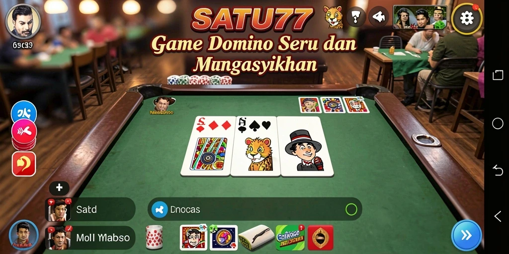 Tampilan gameplay seru dalam SATU77 dengan teman-teman.