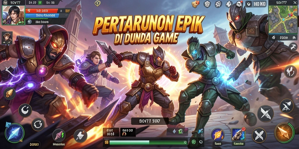 Tampilan gameplay menarik dari pertarungan di SOV777.