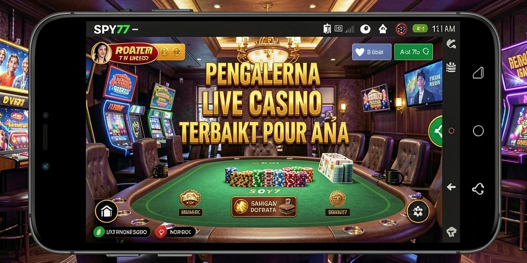 Tampilan gameplay Live Casino di SPY77 yang mendebarkan.