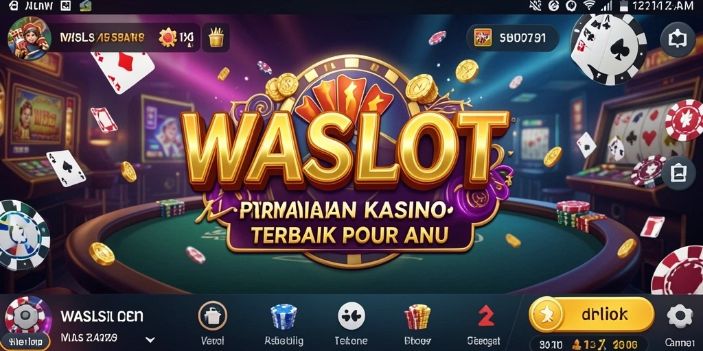 Screenshot utama gameplay WASLOT yang menunjukkan suasana Kasino.